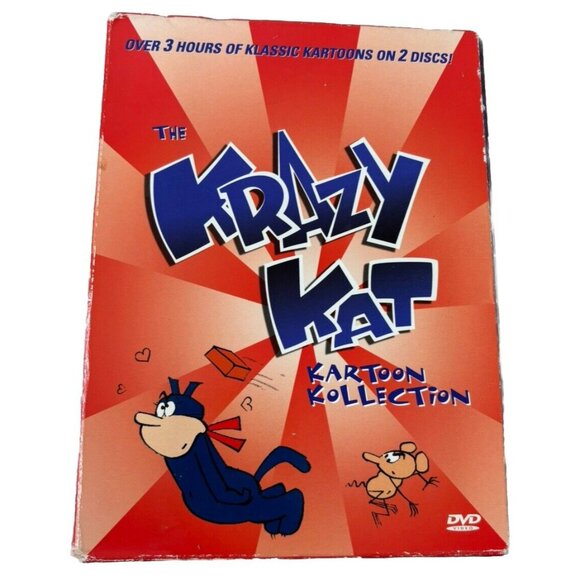 The Krazy Kat Kartoon Kollection (DVD, 2003, 2-Disc Set) 2 Bonus Episodes EUC